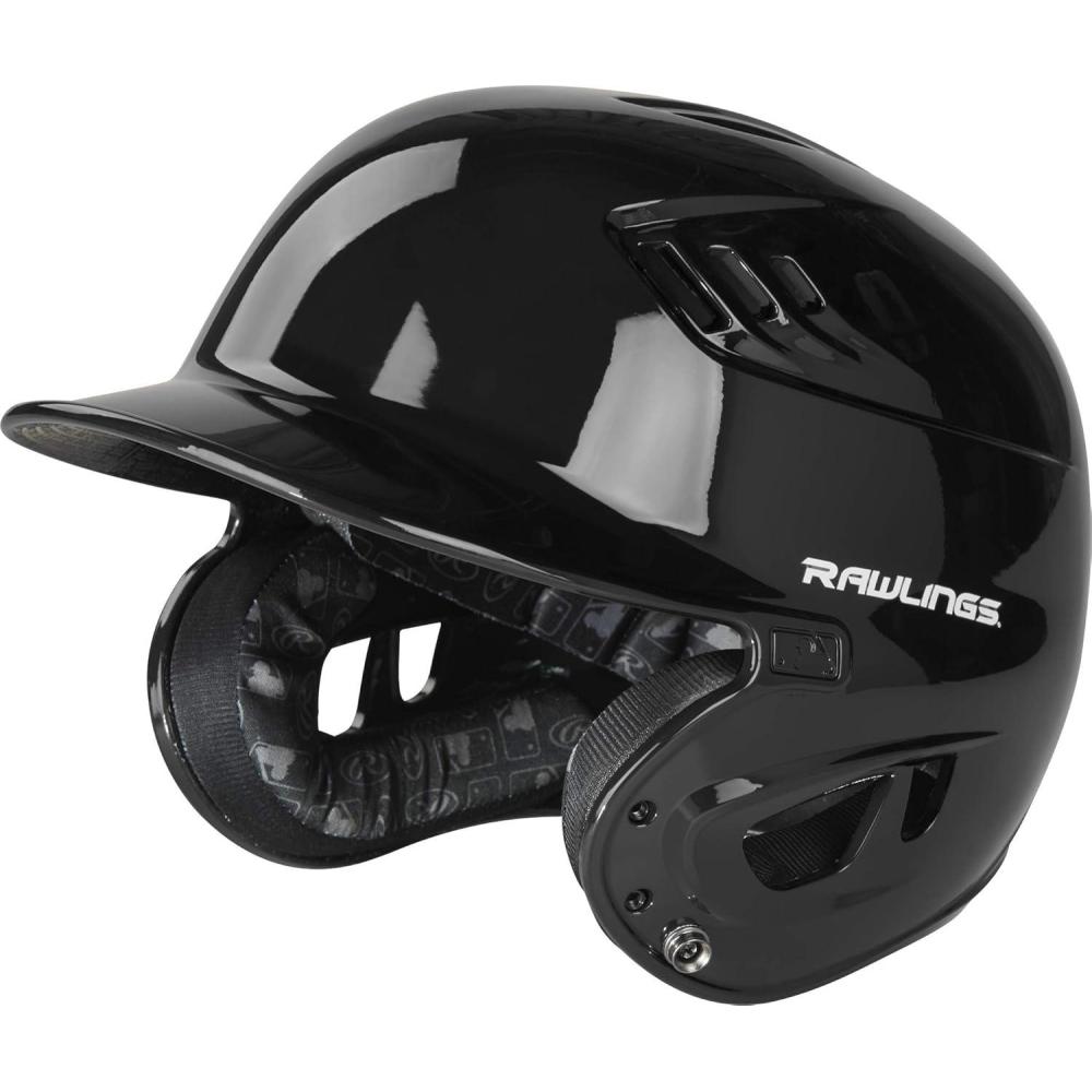 imageRawlings  R16 Velo Baseball Batting Helmet  Gloss  JR amp SR Sizes  Multiple ColorsGloss Black