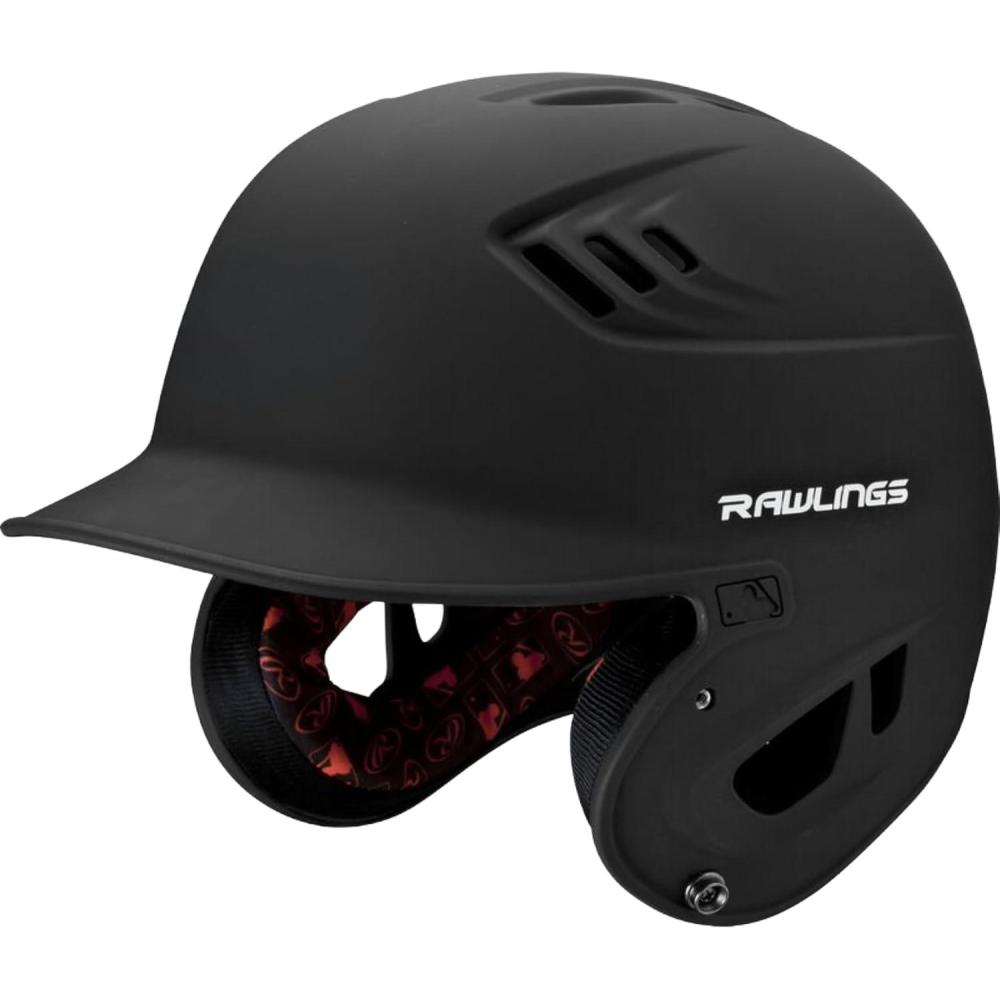 imageRawlings  R16 Velo Baseball Batting Helmet  Matte  JR amp SR Sizes  Multiple ColorsMatte Black