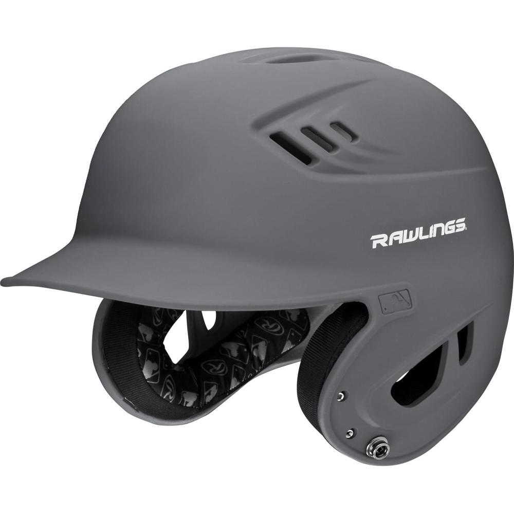 imageRawlings  R16 Velo Baseball Batting Helmet  Matte  JR amp SR Sizes  Multiple ColorsMatte Graphite