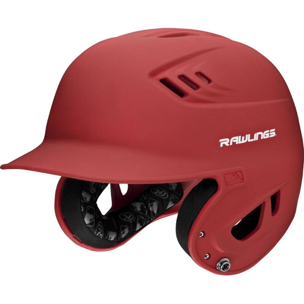 imageRawlings  R16 Velo Baseball Batting Helmet  Matte  JR amp SR Sizes  Multiple ColorsMatte Scarlet