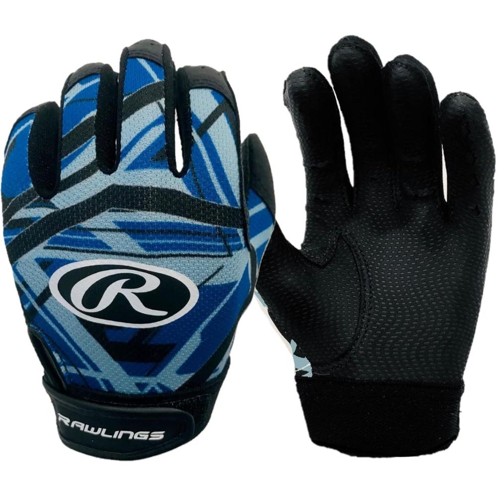 imageRawlings  Remix  TBallCoach Pitch Batting Gloves  Boys amp Girls Size Youth XS  Multiple ColorsElectric Blue