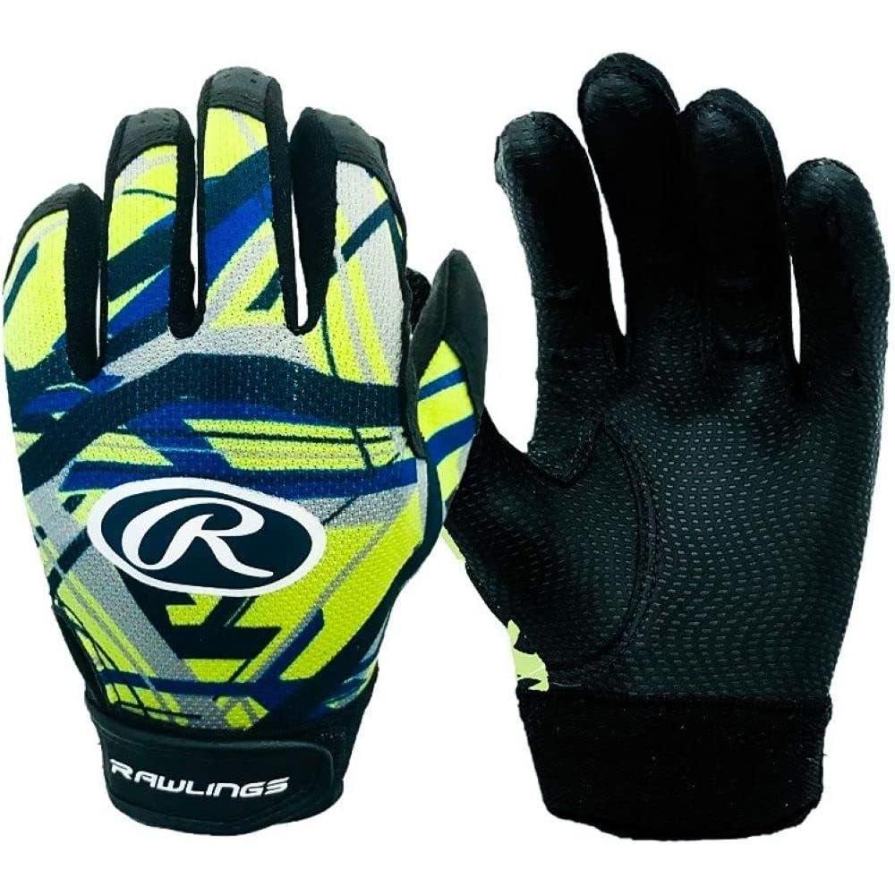 imageRawlings  Remix  TBallCoach Pitch Batting Gloves  Boys amp Girls Size Youth XS  Multiple ColorsNeon Green