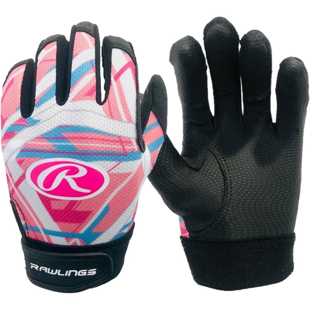 imageRawlings  Remix  TBallCoach Pitch Batting Gloves  Boys amp Girls Size Youth XS  Multiple ColorsPink