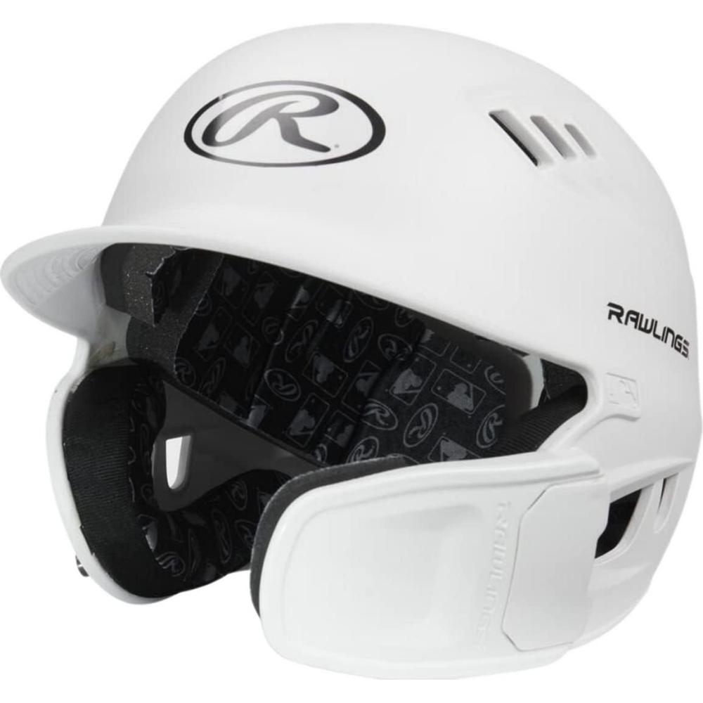 imageRawlings R16 Velo Reversible EXT Batting Helmet  Reversible Face GuardMatte White