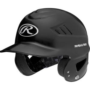 Rawlings | COOLFLO Batting Helmet | 6 1/2″ – 7 1/2″ One Size Fits Most | Facemask Option | Multiple Colors(Black)