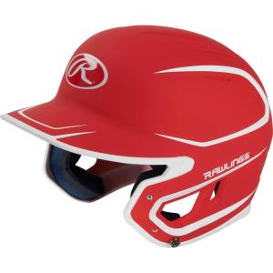 Rawlings | MACH Baseball Batting Helmet | Matte Two Tone | JR & SR Sizes | Multiple Colors(Matte Scarlet/White)