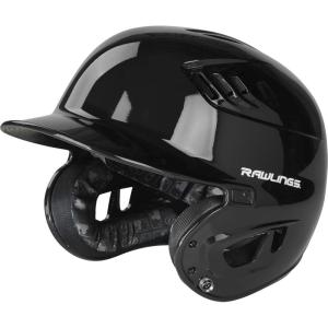 Rawlings | R16 Velo Baseball Batting Helmet | Gloss | JR & SR Sizes | Multiple Colors(Gloss Black)