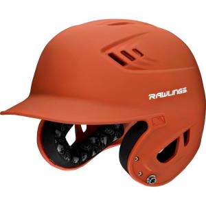 Rawlings | R16 Velo Baseball Batting Helmet | Matte | JR & SR Sizes | Multiple Colors(Matte Burnt Orange)