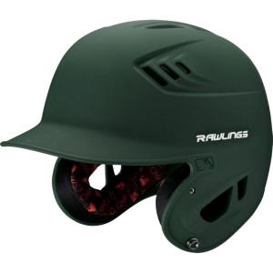 Rawlings | R16 Velo Baseball Batting Helmet | Matte | JR & SR Sizes | Multiple Colors(Matte Dark Green)