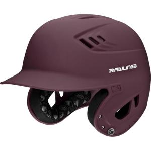 Rawlings | R16 Velo Baseball Batting Helmet | Matte | JR & SR Sizes | Multiple Colors(Matte Maroon)