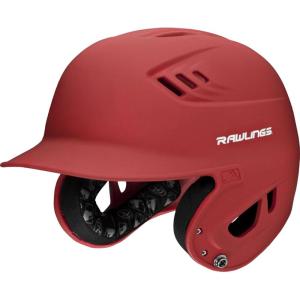 Rawlings | R16 Velo Baseball Batting Helmet | Matte | JR & SR Sizes | Multiple Colors(Matte Scarlet)