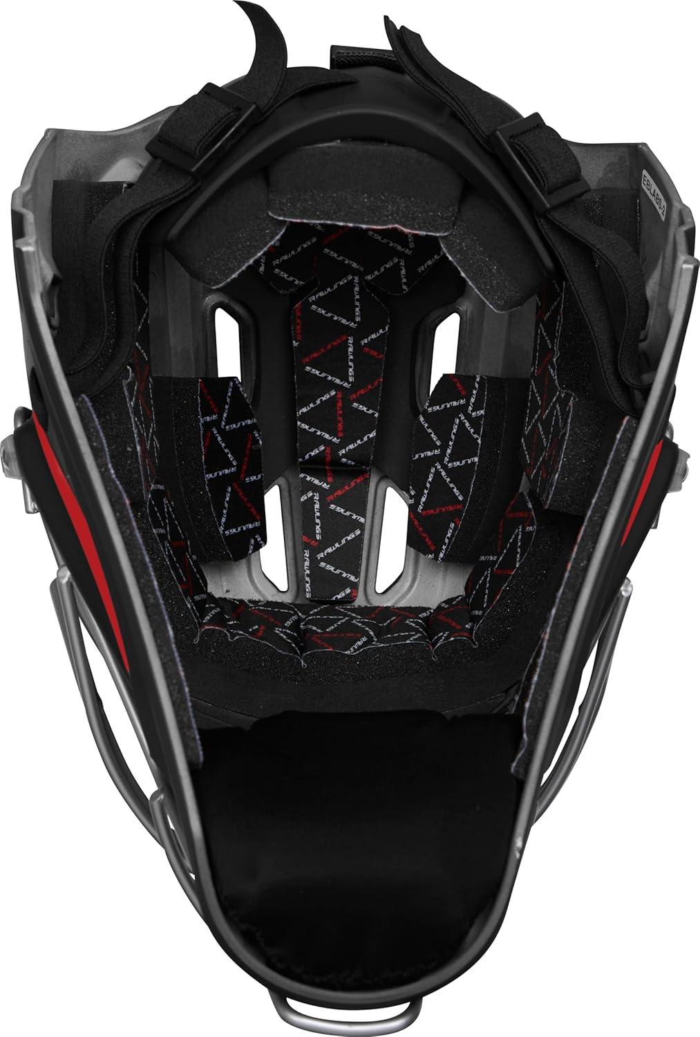 imageRawlings Velo 20 Catchers Helmet Baseball Junior amp Senior Sizing Multiple ColorsBlackScarlet