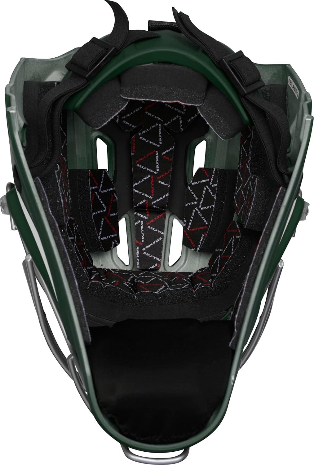 imageRawlings  Velo 20 Catchers Helmet  Baseball  Junior amp Senior Sizing  Multiple ColorsDark GreenWhite