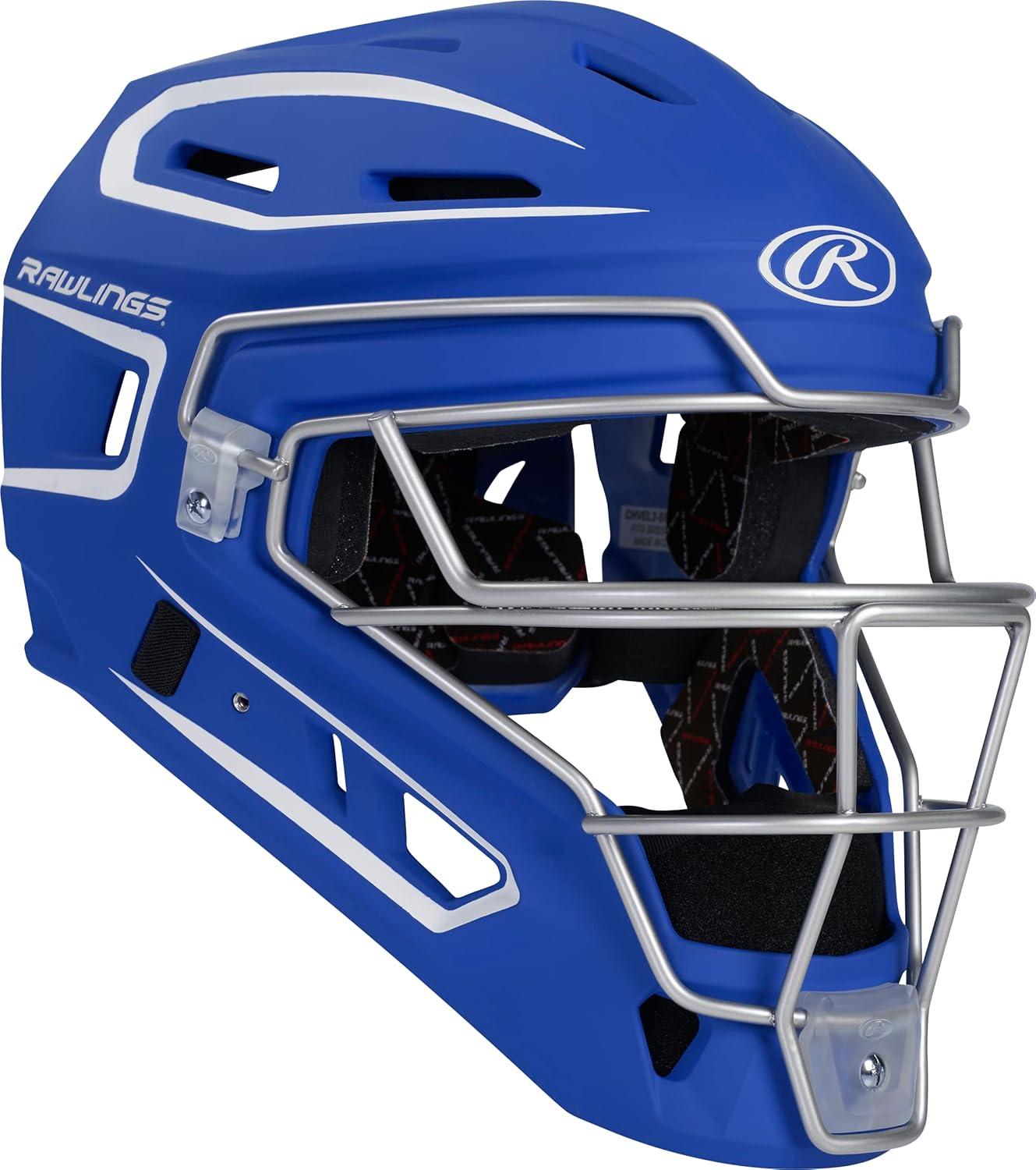imageRawlings  Velo 20 Catchers Helmet  Baseball  Junior amp Senior Sizing  Multiple ColorsRoyalWhite