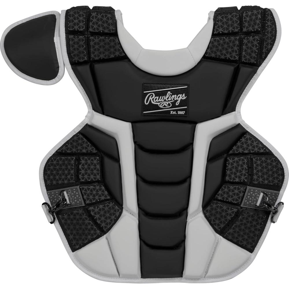 imageRawlings  MACH Catchers Chest Protector  Baseball  Adult amp Intermediate Sizes  Multiple StylesBlackWhite