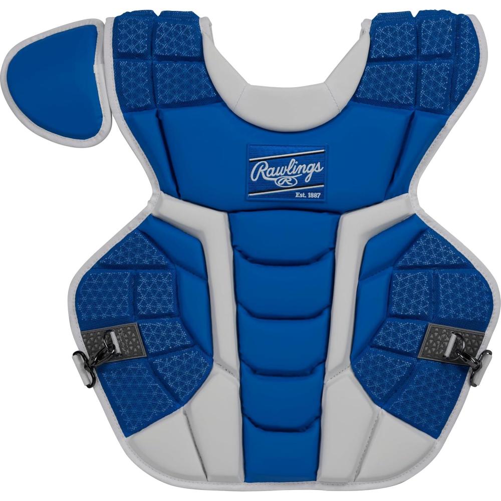 imageRawlings  MACH Catchers Chest Protector  Baseball  Adult amp Intermediate Sizes  Multiple StylesRoyalWhite