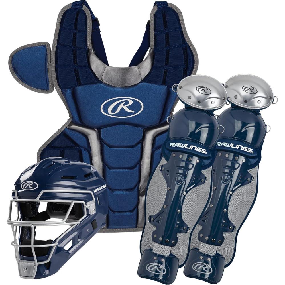 imageRawlings  Renegade Series Baseball Catchers Set  NOCSAE Certified  Adult  Intermediate  Youth  Multiple ColorsNavySilver