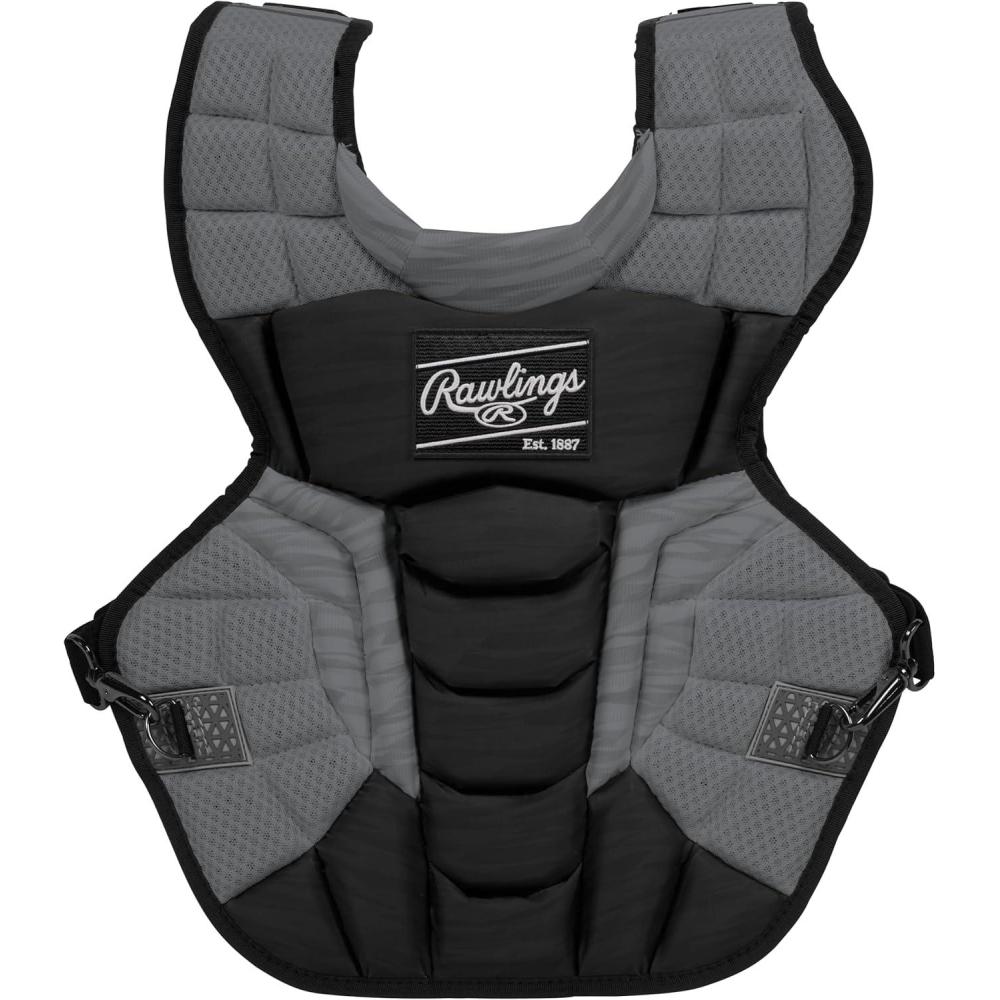 imageRawlings  Velo 20 Catchers Chest Protector  Baseball  Adult amp Intermediate Sizing  Multiple ColorsBlackGraphite