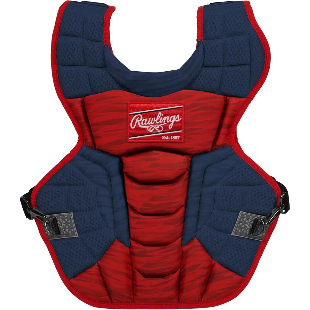 imageRawlings  Velo 20 Catchers Chest Protector  Baseball  Adult amp Intermediate Sizing  Multiple ColorsNavyScarlet