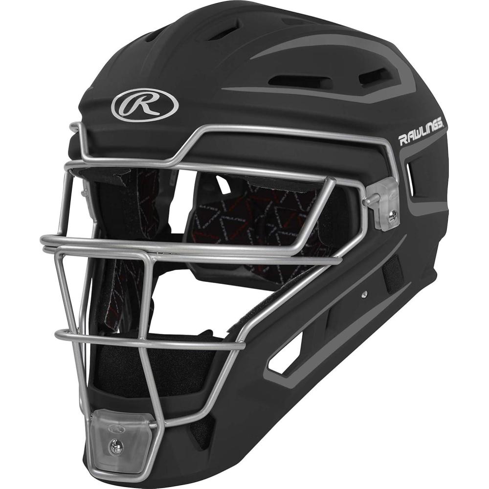 imageRawlings  Velo 20 Catchers Helmet  Baseball  Junior amp Senior Sizing  Multiple ColorsBlackGraphite