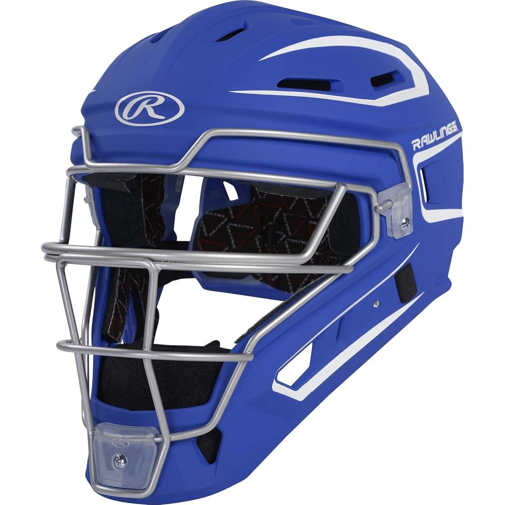 imageRawlings  Velo 20 Catchers Helmet  Baseball  Junior amp Senior Sizing  Multiple ColorsRoyalWhite