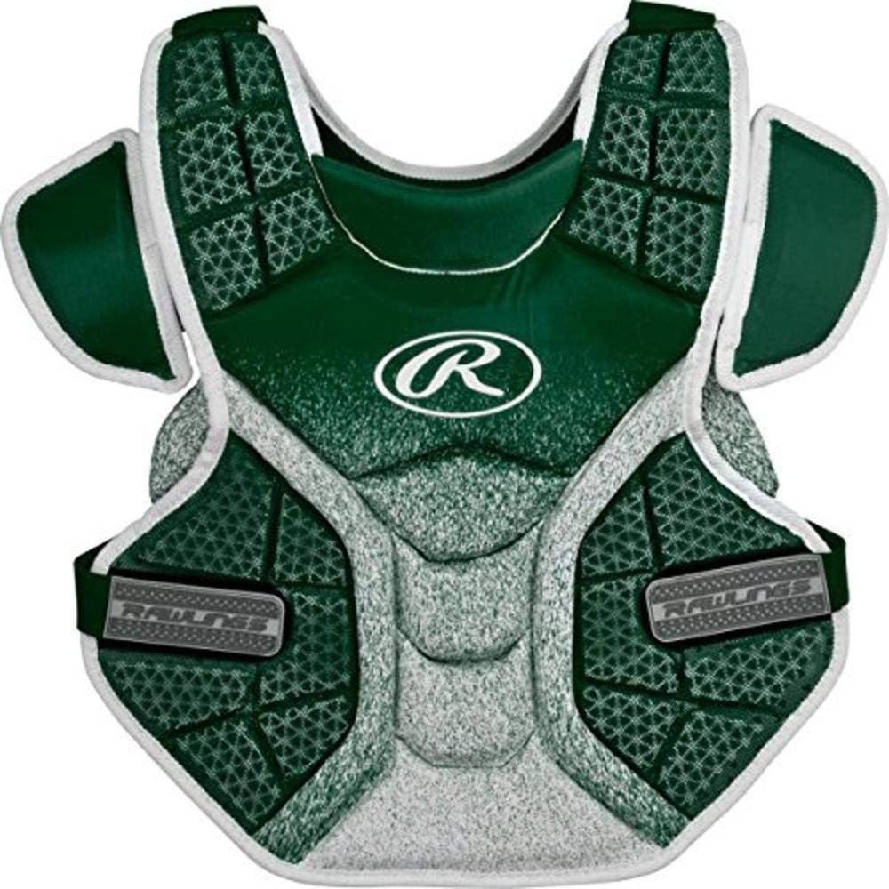 imageRawlings  Velo Catchers Chest Protector  Fastpitch Softball  Adult amp Intermediate Sizes  Multiple StylesDark GreenWhite