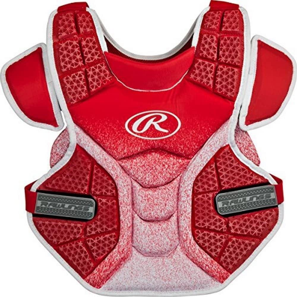 imageRawlings  Velo Catchers Chest Protector  Fastpitch Softball  Adult amp Intermediate Sizes  Multiple StylesScarletWhite