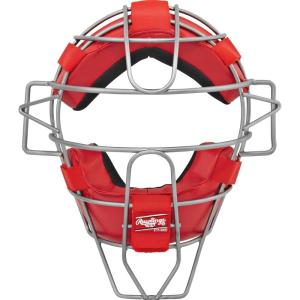 Rawlings | Catcher’s/Umpire Facemask Cage | Baseball/Softball | Traditional & Lightweight Options(Scarlet)