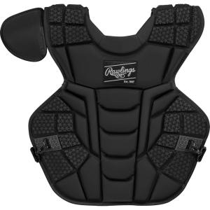 Rawlings | MACH Catcher’s Chest Protector | Baseball | Adult & Intermediate Sizes | Multiple Styles(Black/Black)