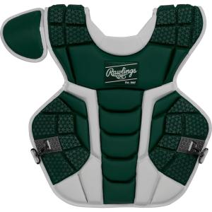 Rawlings | MACH Catcher’s Chest Protector | Baseball | Adult & Intermediate Sizes | Multiple Styles(Dark Green/White)