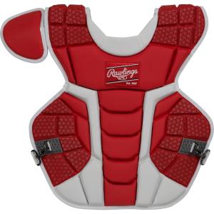 Rawlings | MACH Catcher’s Chest Protector | Baseball | Adult & Intermediate Sizes | Multiple Styles(Scarlet/White)