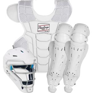 Rawlings | MACH Series Cather’s Set | Baseball | NOCSAE Certified | Adult & Intermediate Sizing | Multiple Colors(White / White)