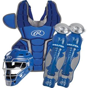 Rawlings | Renegade Series Baseball Catcher’s Set | NOCSAE Certified | Adult | Intermediate | Youth | Multiple Colors(Royal/Silver)
