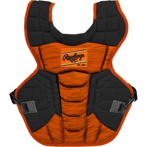Rawlings | Velo 2.0 Catcher’s Chest Protector | Baseball | Adult & Intermediate Sizing | Multiple Colors(Black/Orange)