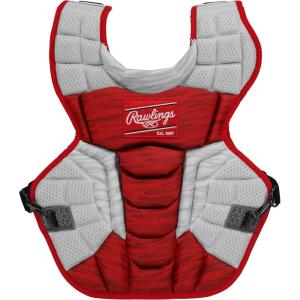 Rawlings | Velo 2.0 Catcher’s Chest Protector | Baseball | Adult & Intermediate Sizing | Multiple Colors(Scarlet/White)