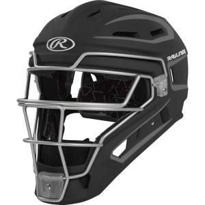 Rawlings | Velo 2.0 Catcher’s Helmet | Baseball | Junior & Senior Sizing | Multiple Colors(Black/Graphite)