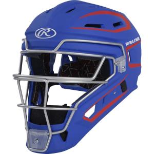 Rawlings | Velo 2.0 Catcher’s Helmet | Baseball | Junior & Senior Sizing | Multiple Colors(Royal/Scarlet)