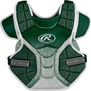 Rawlings | Velo Catcher’s Chest Protector | Fastpitch Softball | Adult & Intermediate Sizes | Multiple Styles(Dark Green/White)