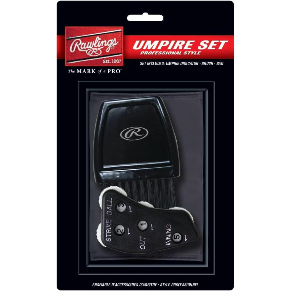 imageRawlings  Umpire Accessories Set  Includes 4Dial Indicator Brush amp Bag