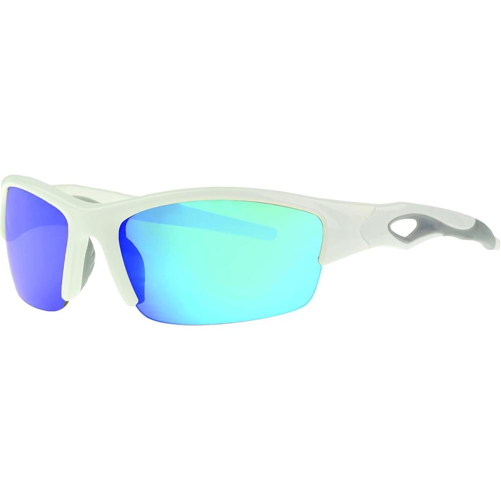 imageRawlings Swing and a Hit Blade Youth Baseball Sunglasses Shiny White 64mm