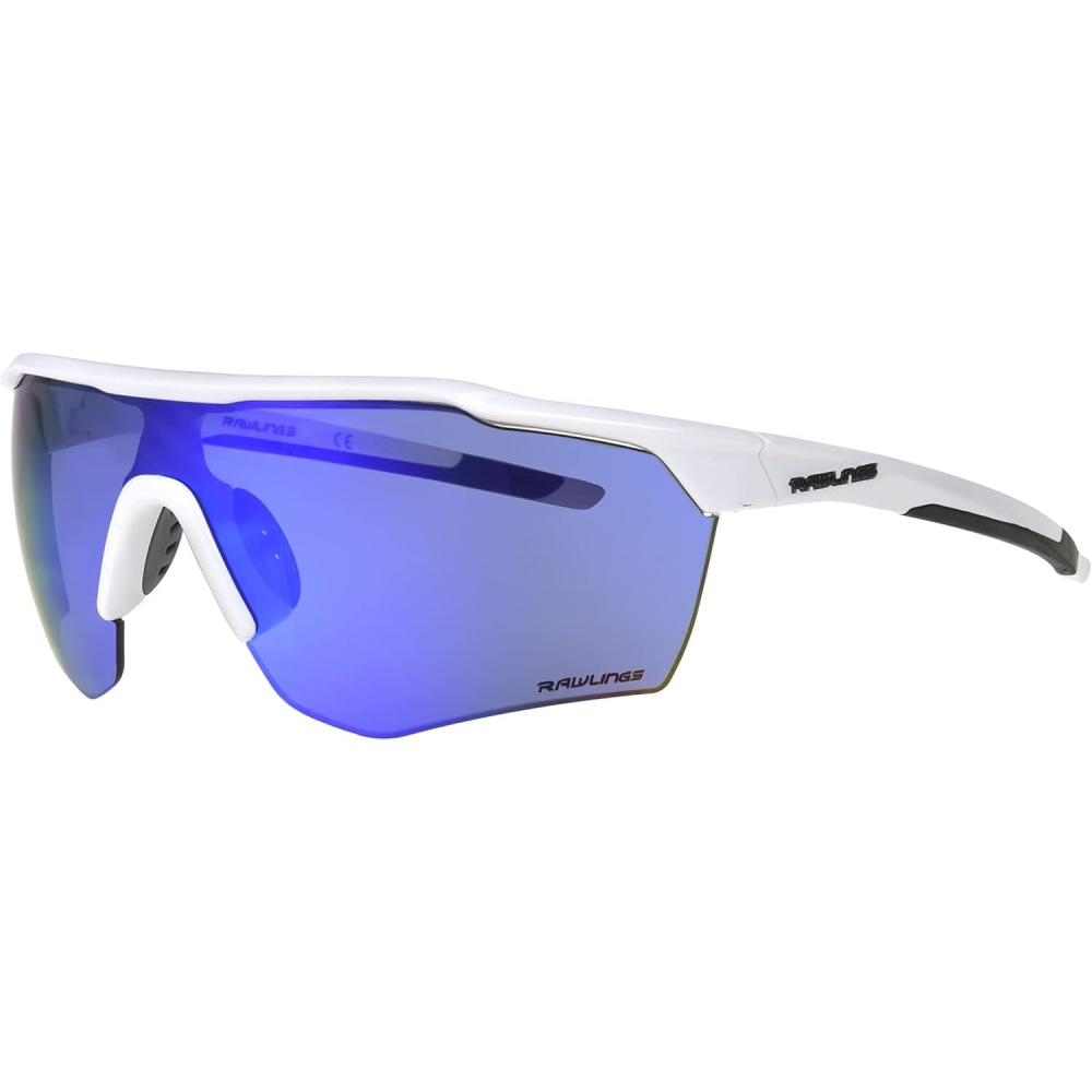 imageRawlings boys Pitch Perfect Youth Sunglasses Shield sunglassesWhite and Blue