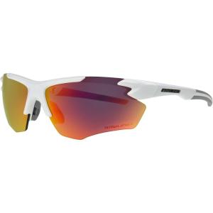 Rawlings Nice Pick Blade Youth Baseball Sunglasses, Shiny White/Red Mirror, 70mm