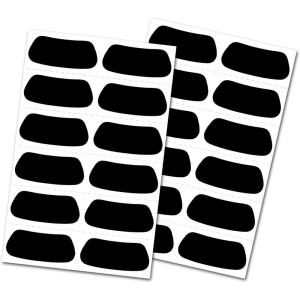Rawlings | Eye Black Adhesive Stickers | Multiple Colors – 12 Pairs(Black)