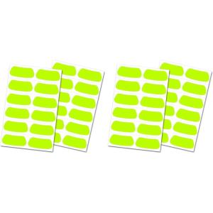 Rawlings | Eye Black Adhesive Stickers | Multiple Colors – 12 Pairs(Optic Yellow)
