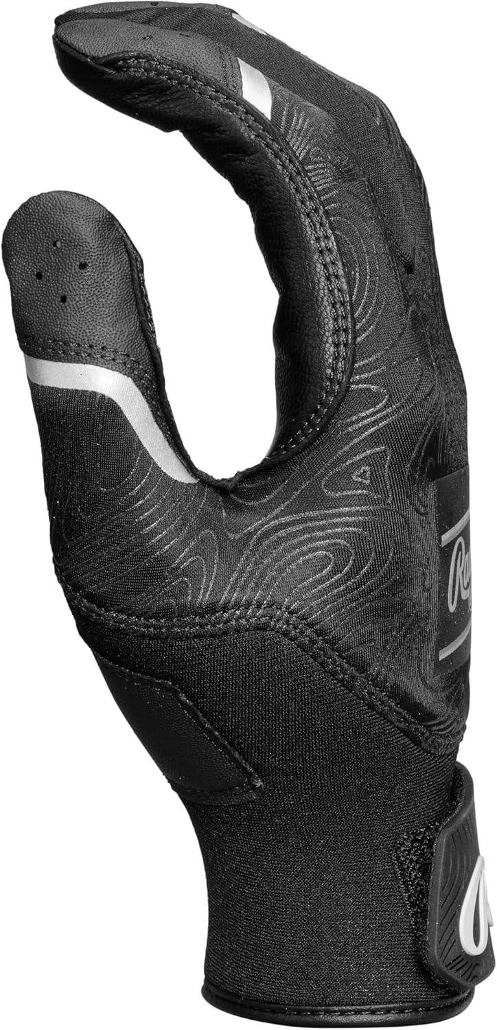 imageRawlings  Clout Baseball Batting Gloves  Adult Sizes  Multiple ColorsBLACKBLACK