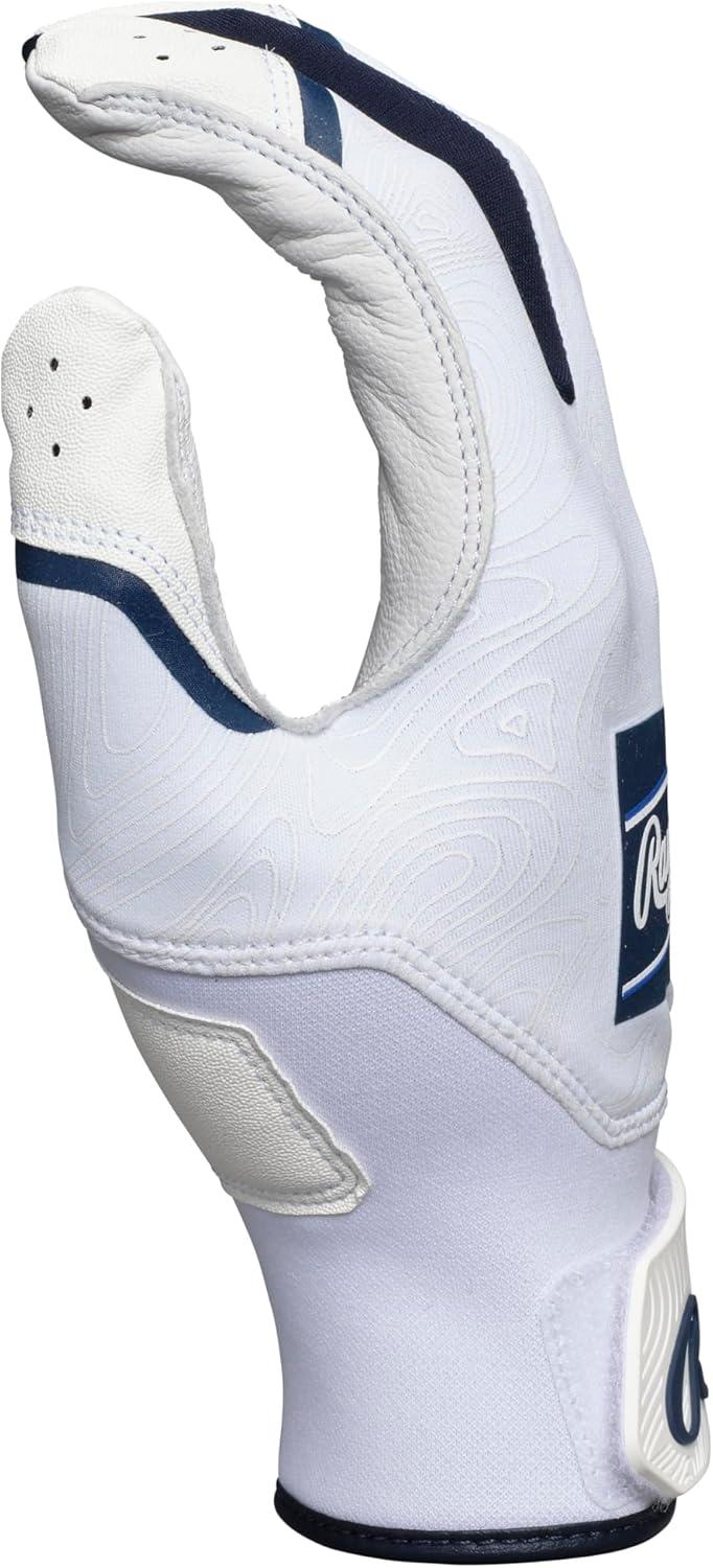 imageRawlings  Clout Baseball Batting Gloves  Adult Sizes  Multiple ColorsWHITENAVY
