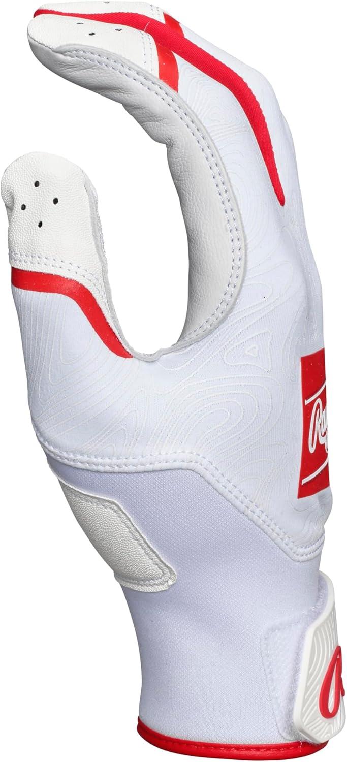 imageRawlings  Clout Baseball Batting Gloves  Youth Sizes  Multiple ColorsWHITESCARLET