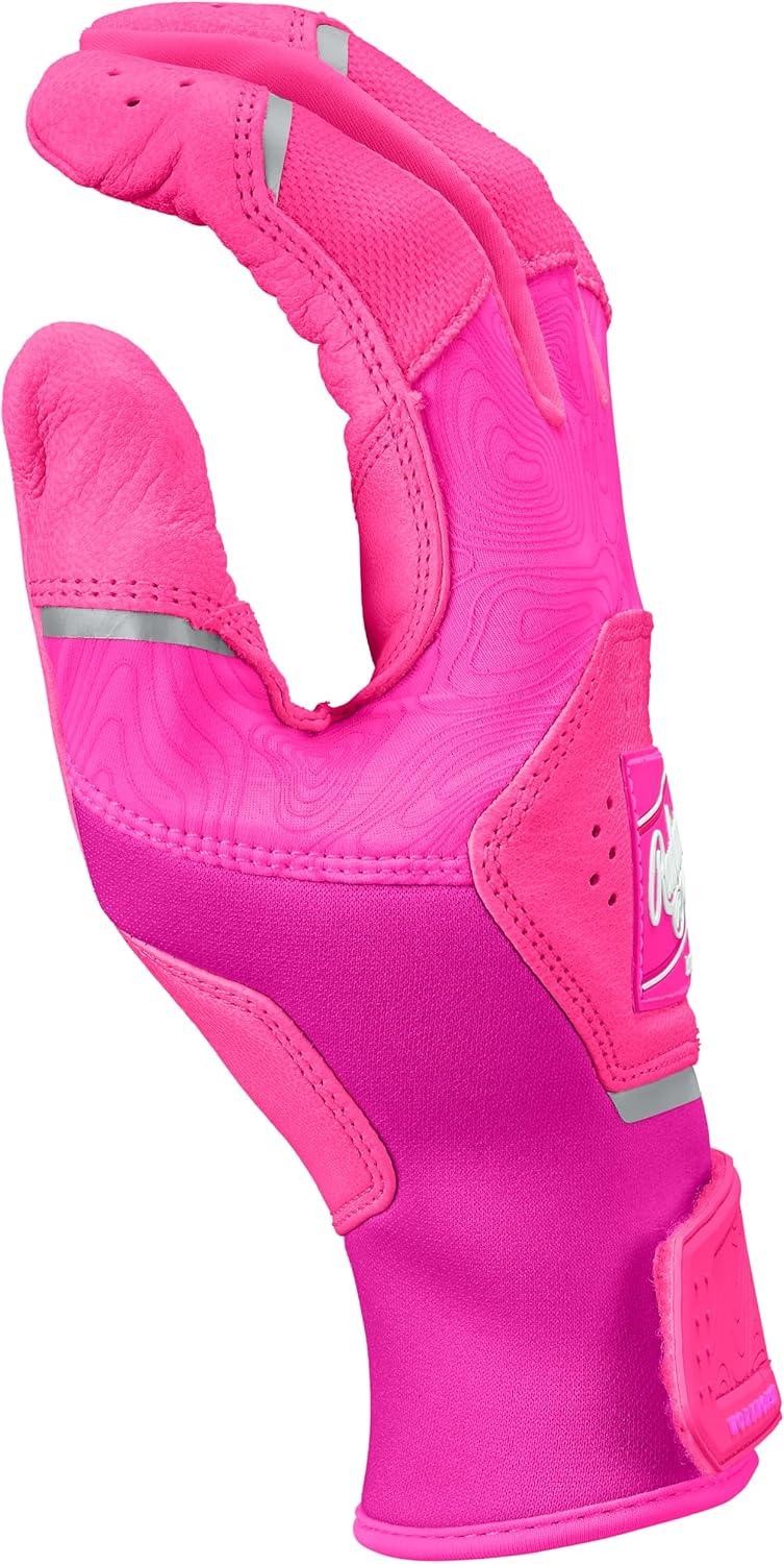 imageRawlings  Workhorse Baseball Batting Gloves  Adult Sizes  Multiple ColorsElectric Unicorn Pink