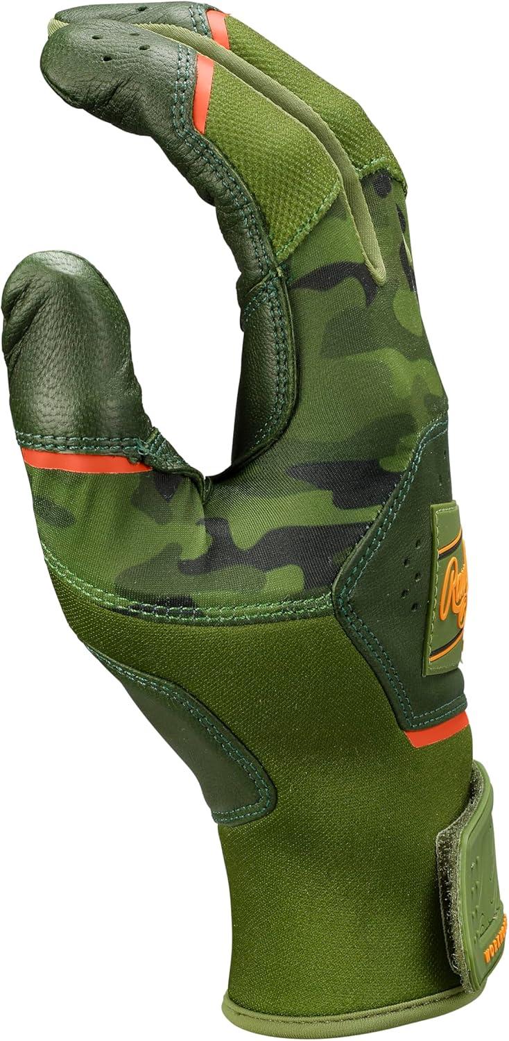 imageRawlings  Workhorse Baseball Batting Gloves  Adult Sizes  Multiple ColorsMilitary GreenArmy Camo