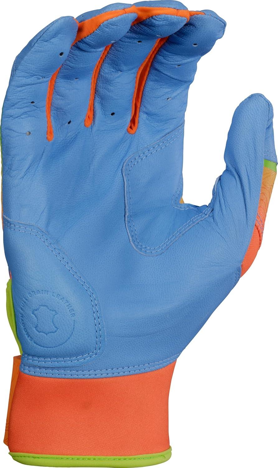 imageRawlings  Workhorse Baseball Batting Gloves  Youth Sizes  Multiple ColorsColumbia Blue  Orange